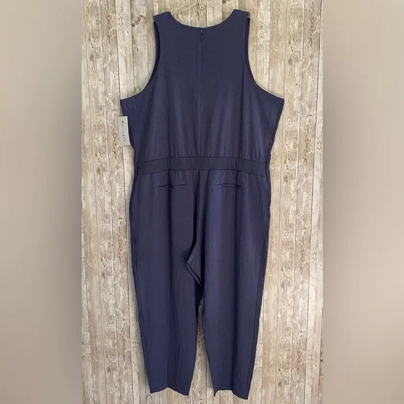 Athleta Brooklyn Textured Jumpsuit Size 24 NWT - Picture 5 of 7